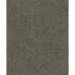 Smooth Suede Effect Dark Brown Matte Finish Vinyl on Non-Woven Non-Pasted Wallpaper Roll
