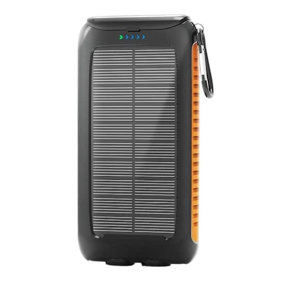 20000mAh Portable Solar Charger Power Bank with LED Flashlight USB C Waterproof for All Phones and Devices