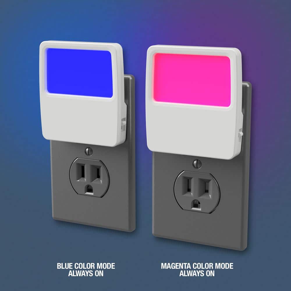 Westek Blue and Magenta LED Panel Night Light