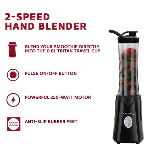 Blend To Go Personal Blender with Travel Cup 20oz, Black