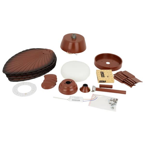 Reviews for OUKANING 52 in. LED Indoor Dark Brown Retro 5