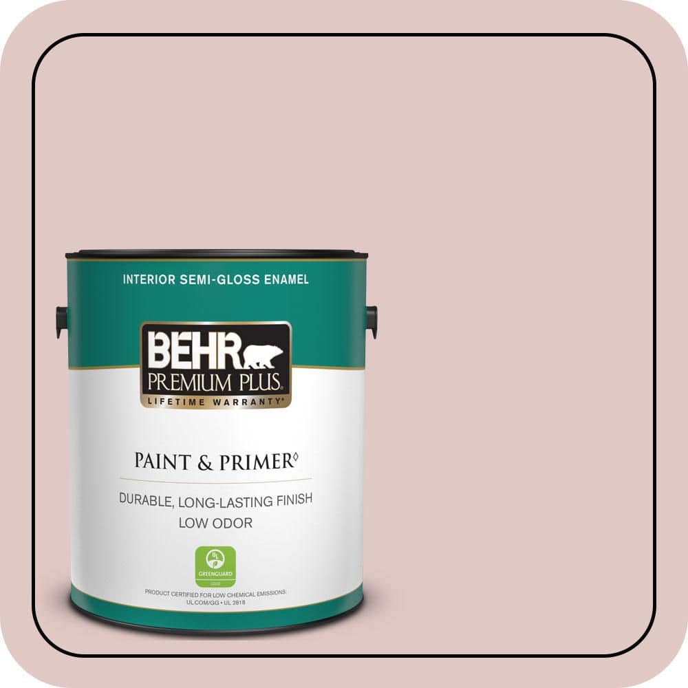 1 gal. #160E-2 Pink Water Semi-Gloss Enamel Low Odor Interior Paint & Primer price history on PriceWatchPro