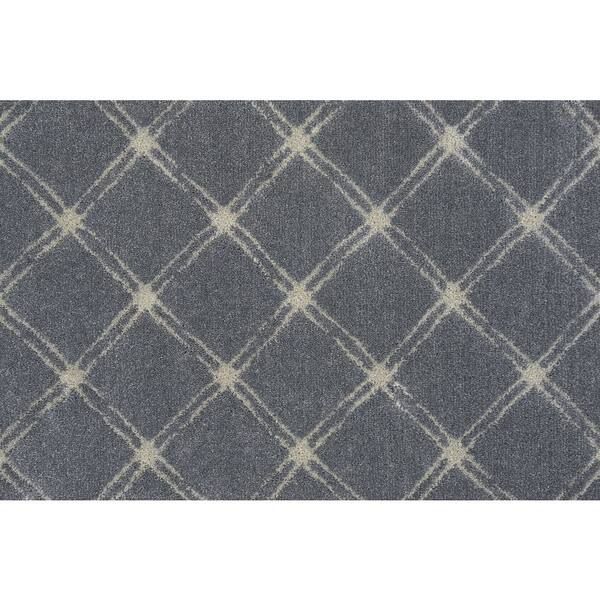 Natural Harmony Solitaire Steel Custom Area Rug with Pad