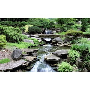 Waterway View - Weather Proof Scene for Window Wells or Wall Mural - 120 in. x 60 in.