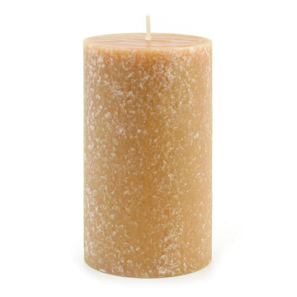 4 in. x 6 in. Timberline Beeswax Unscented Pillar Candle