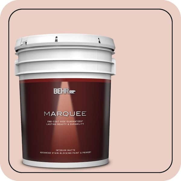 BEHR MARQUEE 5 gal. #S180-1 Angelico Matte Interior Paint & Primer
