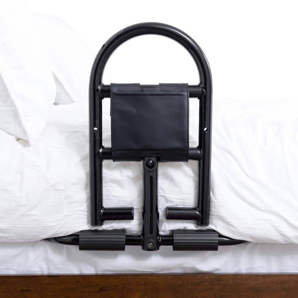 Stander Prime Bed Handle in Black 8930 - The Home Depot