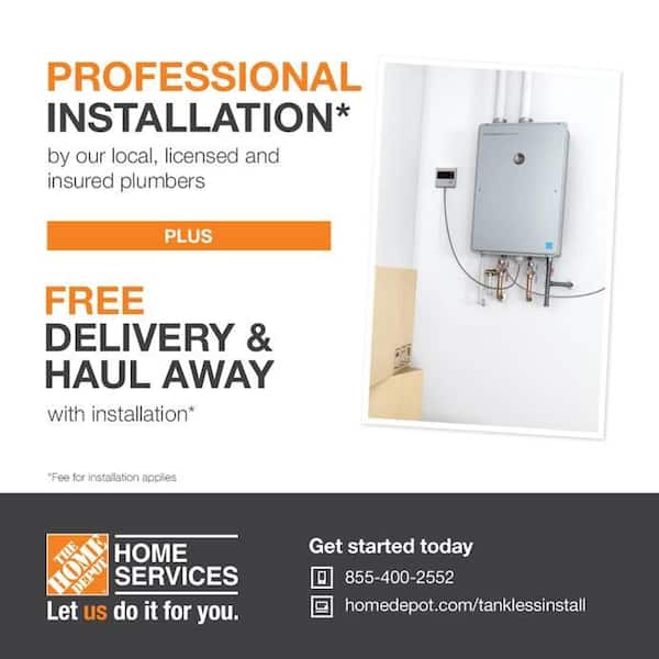 Rheem Commercial 9.5 GPM Natural Gas High Efficiency Outdoor Tankless Water  Heater RTGH-C95XLN - The Home Depot