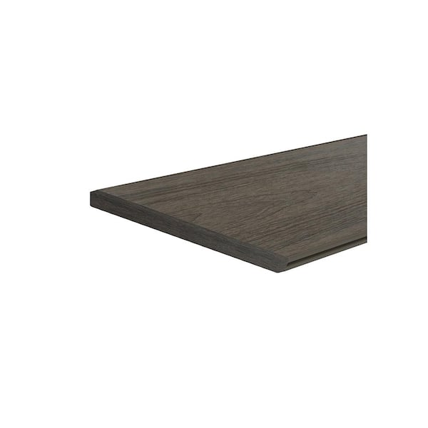 NewTechWood UltraShield 16 ft. Spanish Walnut Angle End Cap for Composite Decking Boards (10 Per Bag)