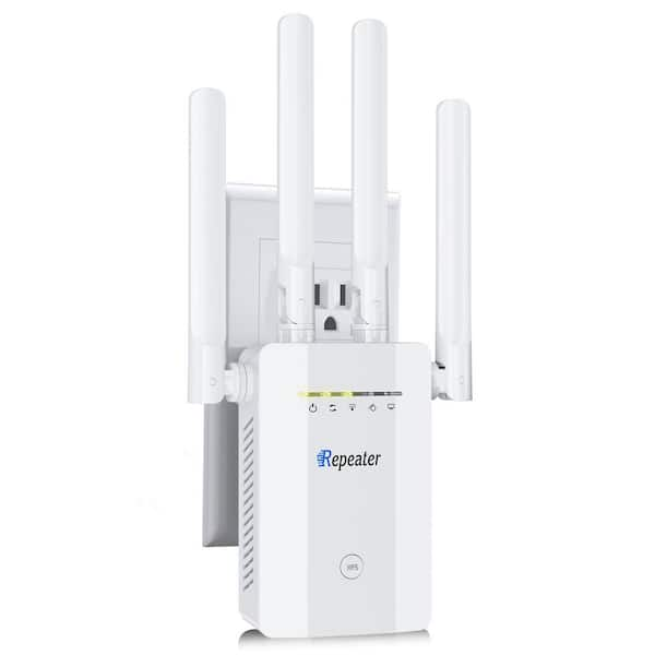 Lukyamzn 1-Tap Setup Wireless Wifi Extender Signal Booster Network ...