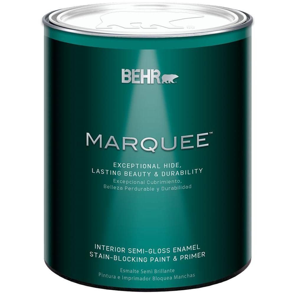 BEHR MARQUEE 1 qt. Medium Base SemiGloss Enamel Interior Paint 345404