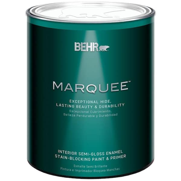 BEHR MARQUEE 1 qt. Medium Base Semi-Gloss Enamel Interior Paint & Primer