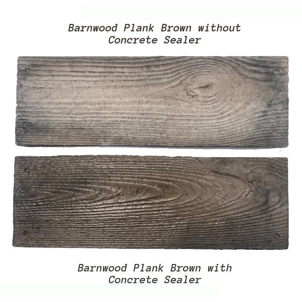 Natural Concrete Products Co 75 sq. ft. Barnwood Plank Patio-On-A-Pallet Paver Set in Brown
