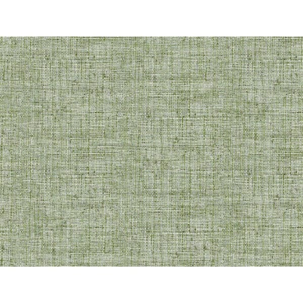 York Wallcoverings Papyrus Weave Green Paper Peel & Stick Repositionable Wallpaper Roll (Covers 45 Sq. Ft.)