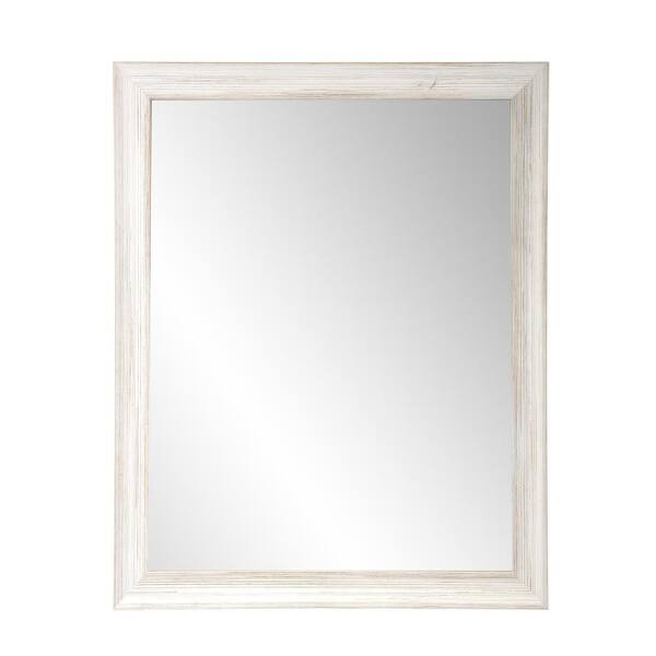 BrandtWorks 31.5 in. W x 59.5 in. H Coastal Whitewood Wall Mirror