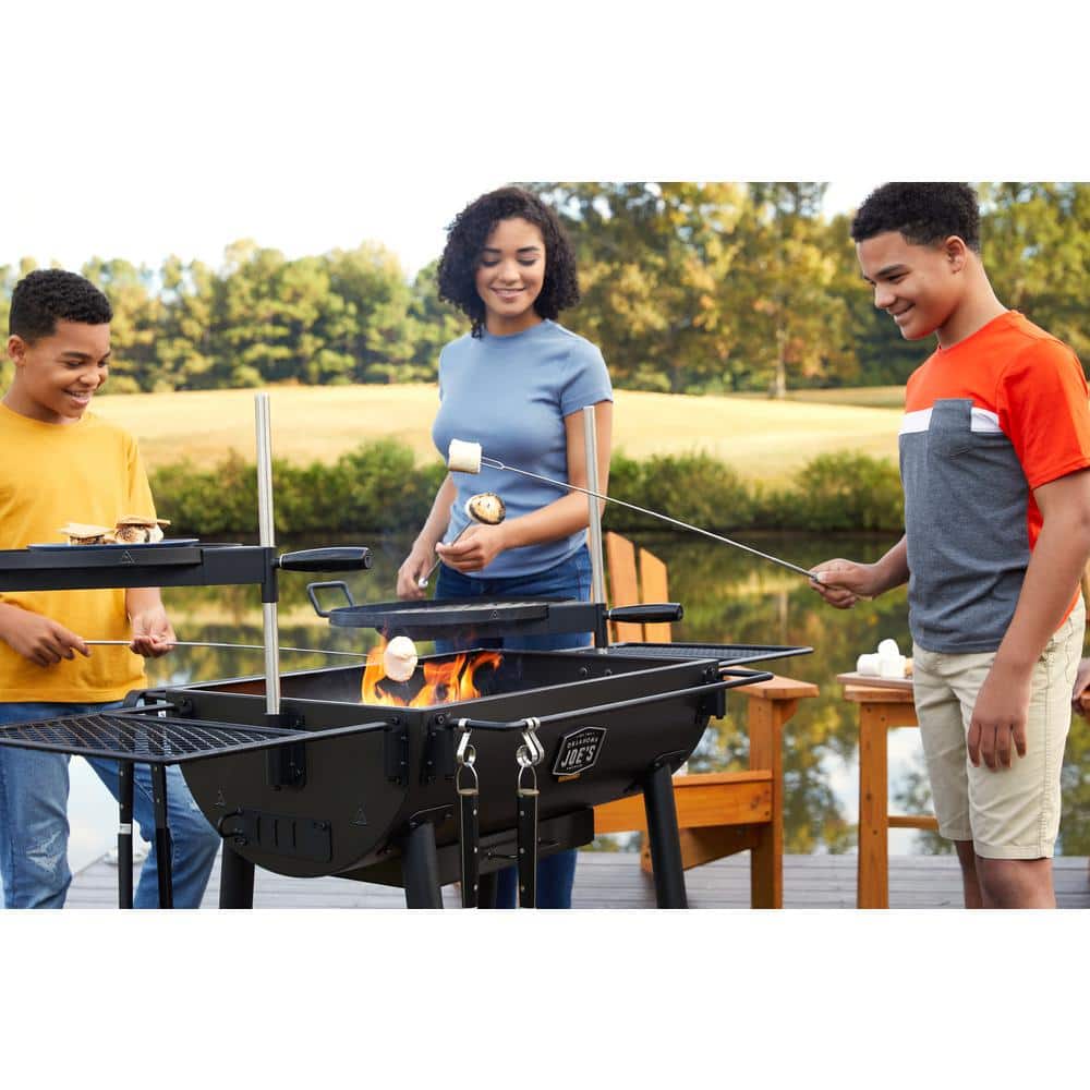 Oklahoma Joe's 47" Black Steel Charcoal/Wood Grill