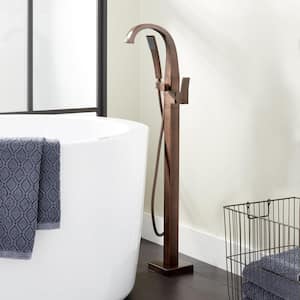 Vilamonte Single-Handle Freestanding Tub Faucet with Hand Shower in Oil Rubbed Bronze
