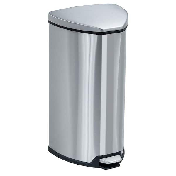 Safco 7 Gal. Stainless Steel Step-On Trash Can