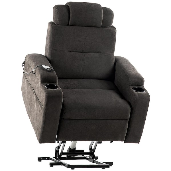 Unbranded Brown Lift Chairs Recliners for Elderly with Power Reomte Control Heat and Massage