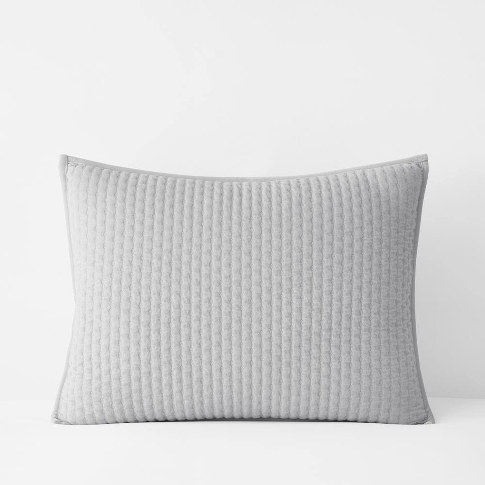 The Company Store Legends Luxury Paloma Silver Cotton Standard Sham 50494FSTDSILVER The Home