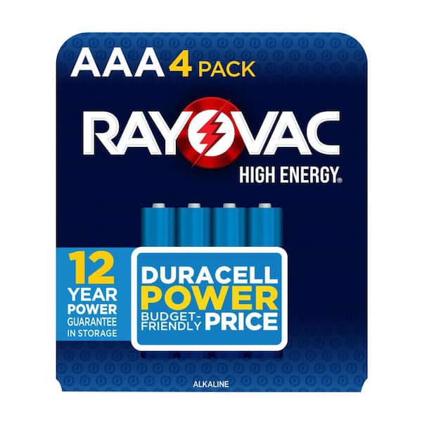 High Energy AAA Batteries (4 Pack), Alkaline Triple A Batteries for Household Use