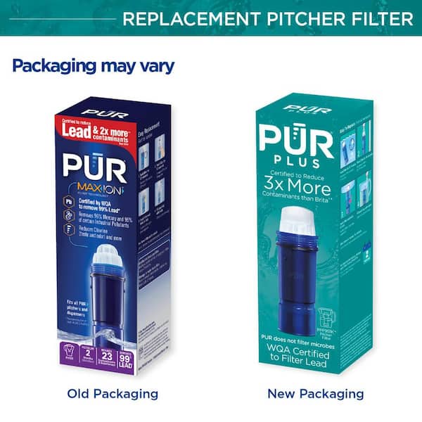PUR PLUS Water Pitcher Replacement Filter with Lead Reduction (1-Pack)  PPF951K1V2 - The Home Depot