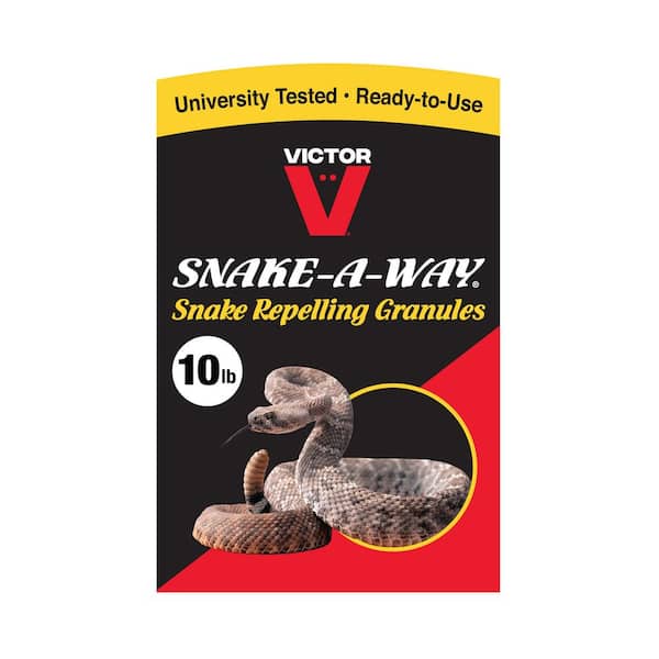 Snake-A-Way 10 LB Repellent Granules for Garter Snakes, Rattlesnakes, and more - 1.25 Acres of Protection