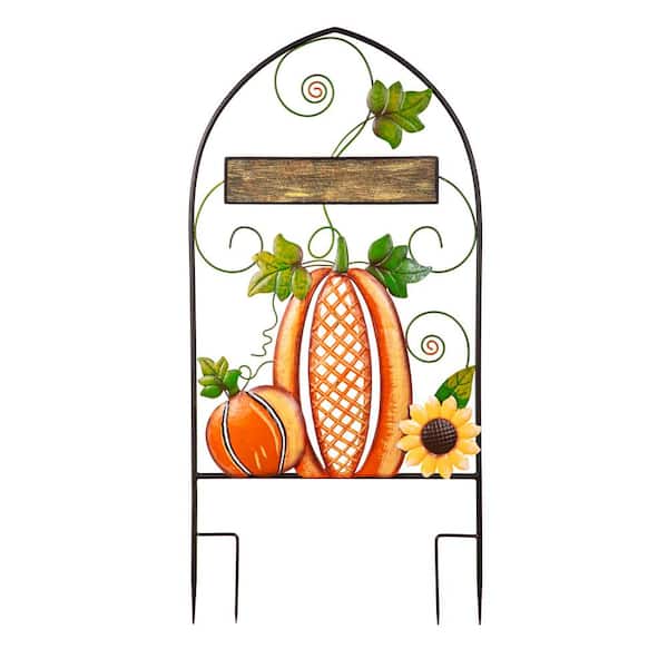 Evergreen Enterprises 42 in. Iron Pumpkin Trellis