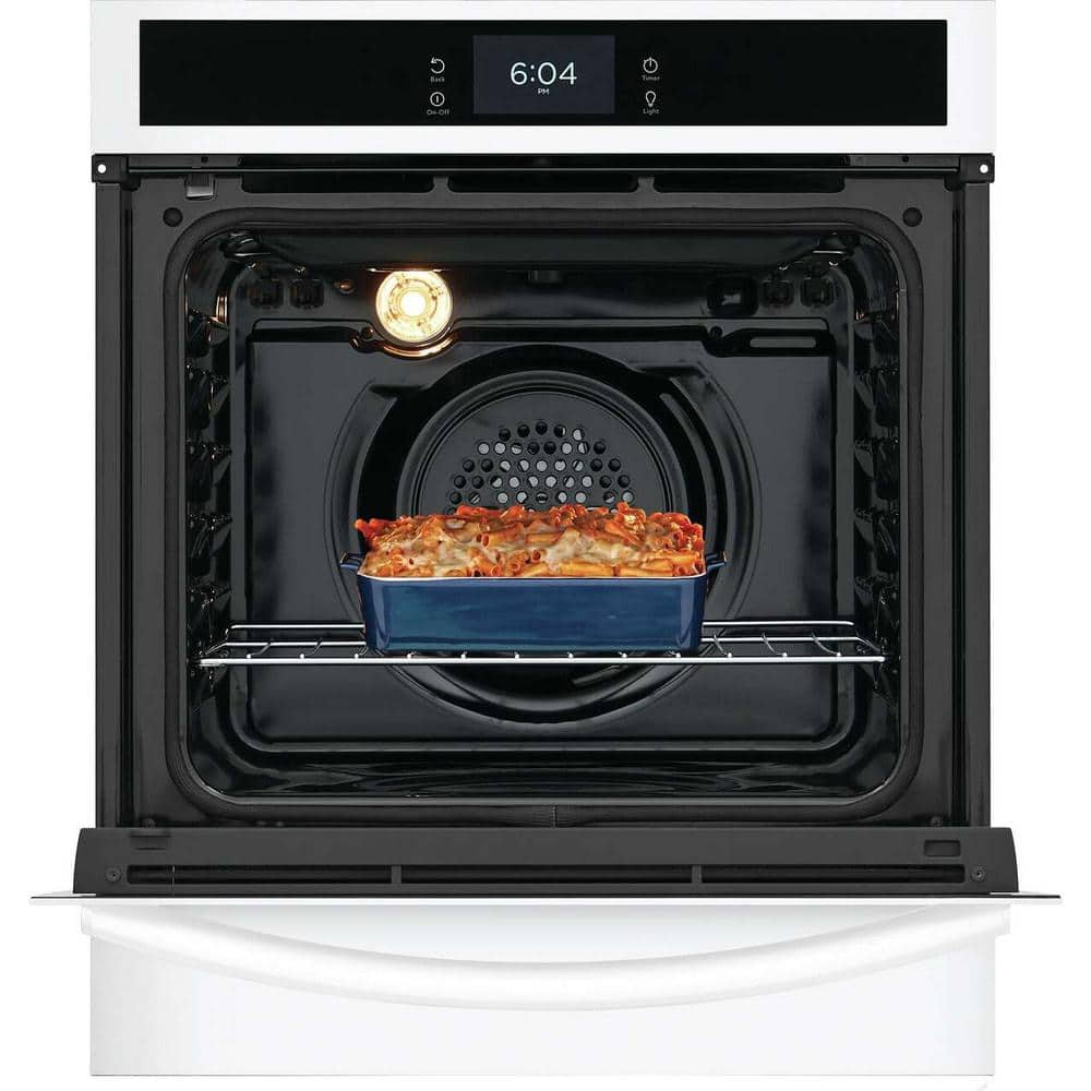 24" White Convection Electric Single Wall Oven with Air Fry