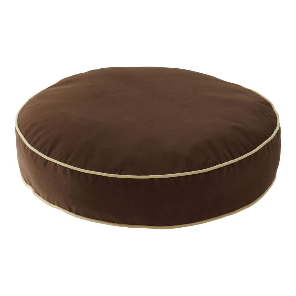 Happy Hounds Scout Large Cocoa Round Pillow Dog Bed