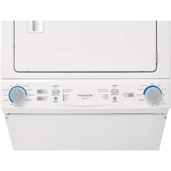 ft ft Dry Capacity 10 Wash Cycles 10 Dry Cycles in White Washer Capacity 5.6 cu Frigidaire FLCE7522AW 27 Electric Laundry Center with 3.9 cu 