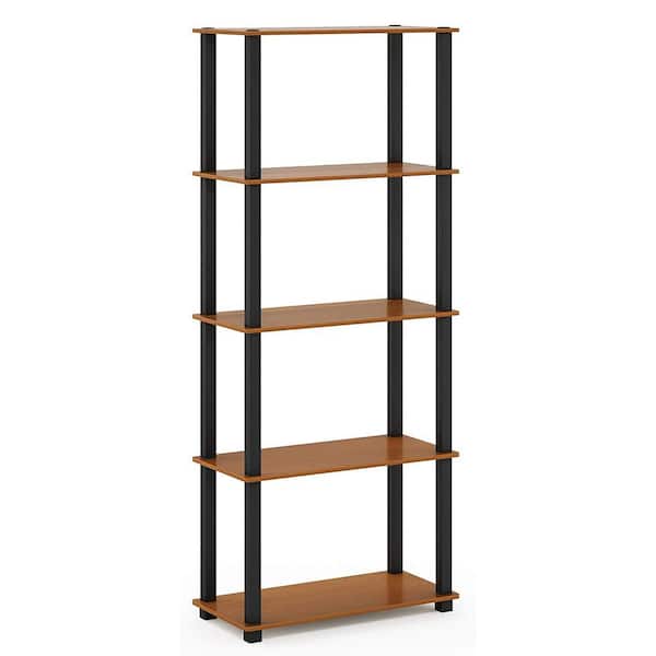 Light Brown 5-Tier Heavy Duty Wood Garage Storage Shelving Unit (23.6 in. W x 57.4 in. H x 11.6 in. D)