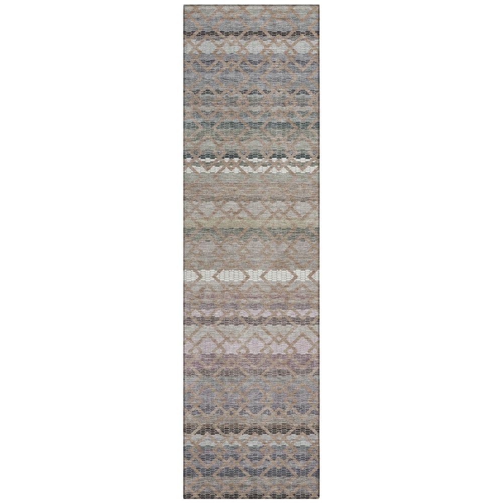 Chantille Machine Washable Indoor/Outdoor Abstract ACN2531 Taupe 2 ft. x 7 ft. Runner Rug price history on PriceWatchPro