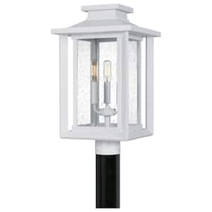 Wakefield 1-Light White Outdoor Post Lantern