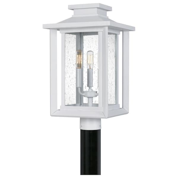 Quoizel Wakefield 1-Light White Outdoor Post Lantern