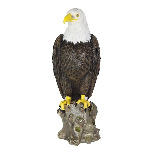 Exhart Bald Eagle On A Rock, 8 In. X 21.5 In. Garden Statue 72617-RS ...