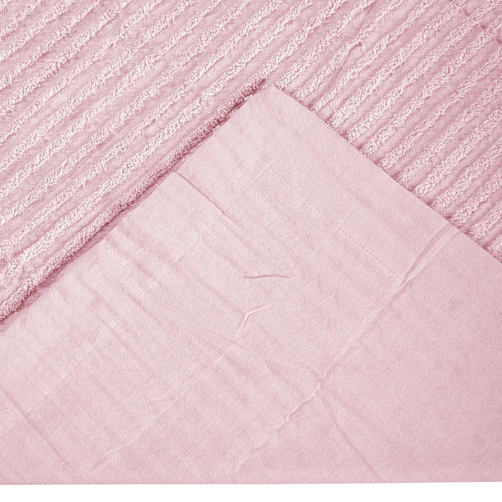 Pink Cotton Embroidered Standard Pillow Sham