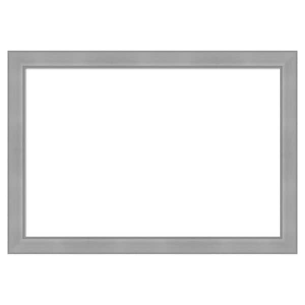 Vista Brushed Nickel 40 in. x 28 in. Polystyrene Framed Dry Erase Magnetic Memo Board