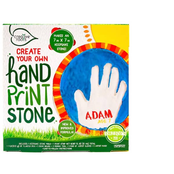 Creative Roots 2.5 in. W x 2.5 in. D Handprint Stone Kit
