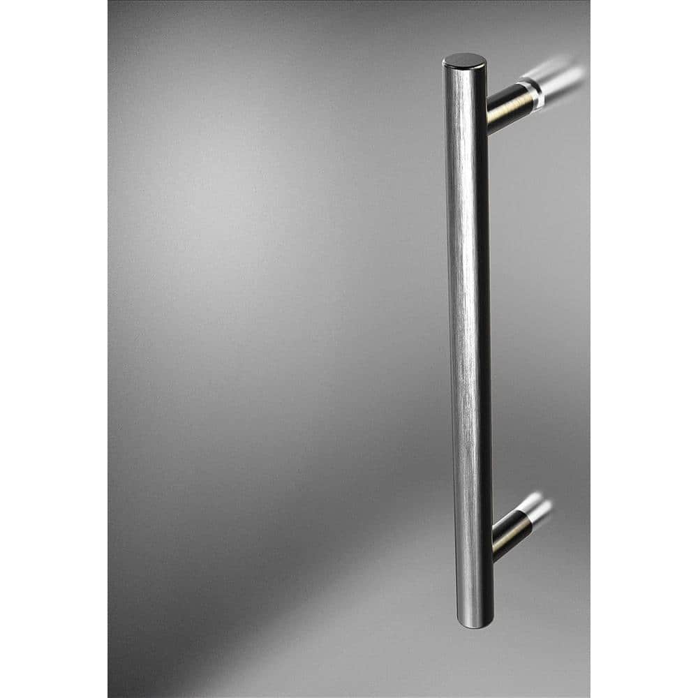Neoscape Frosted Glass Stainless Steel Frameless Neo-Angle Shower Enclosure