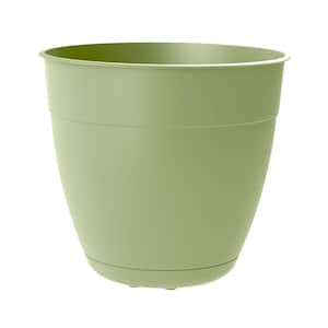 Dayton 12 in. W x 10.95 in. H Tall Lotus Green Plastic Planter (Case of 12)
