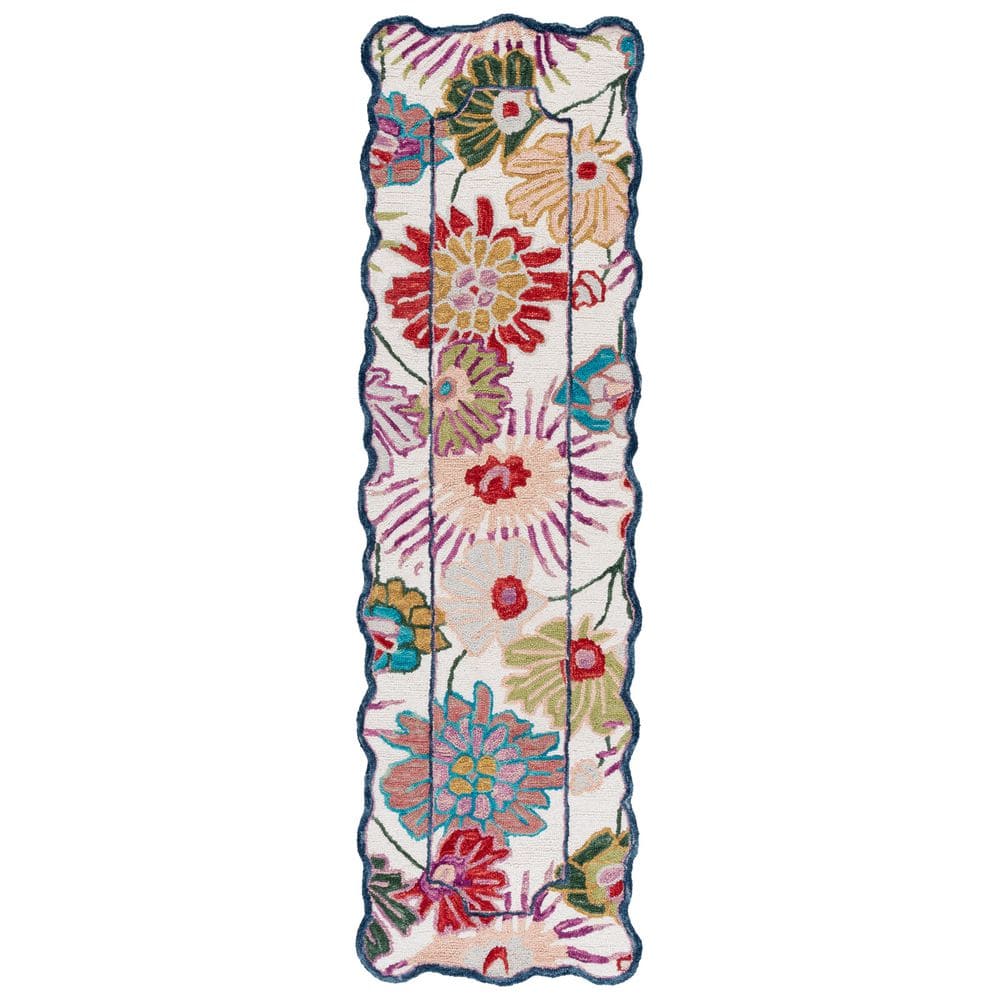 Jardin 2 ft. x 8 ft. Green/Ivory Floral Border Runner Rug price history on PriceWatchPro