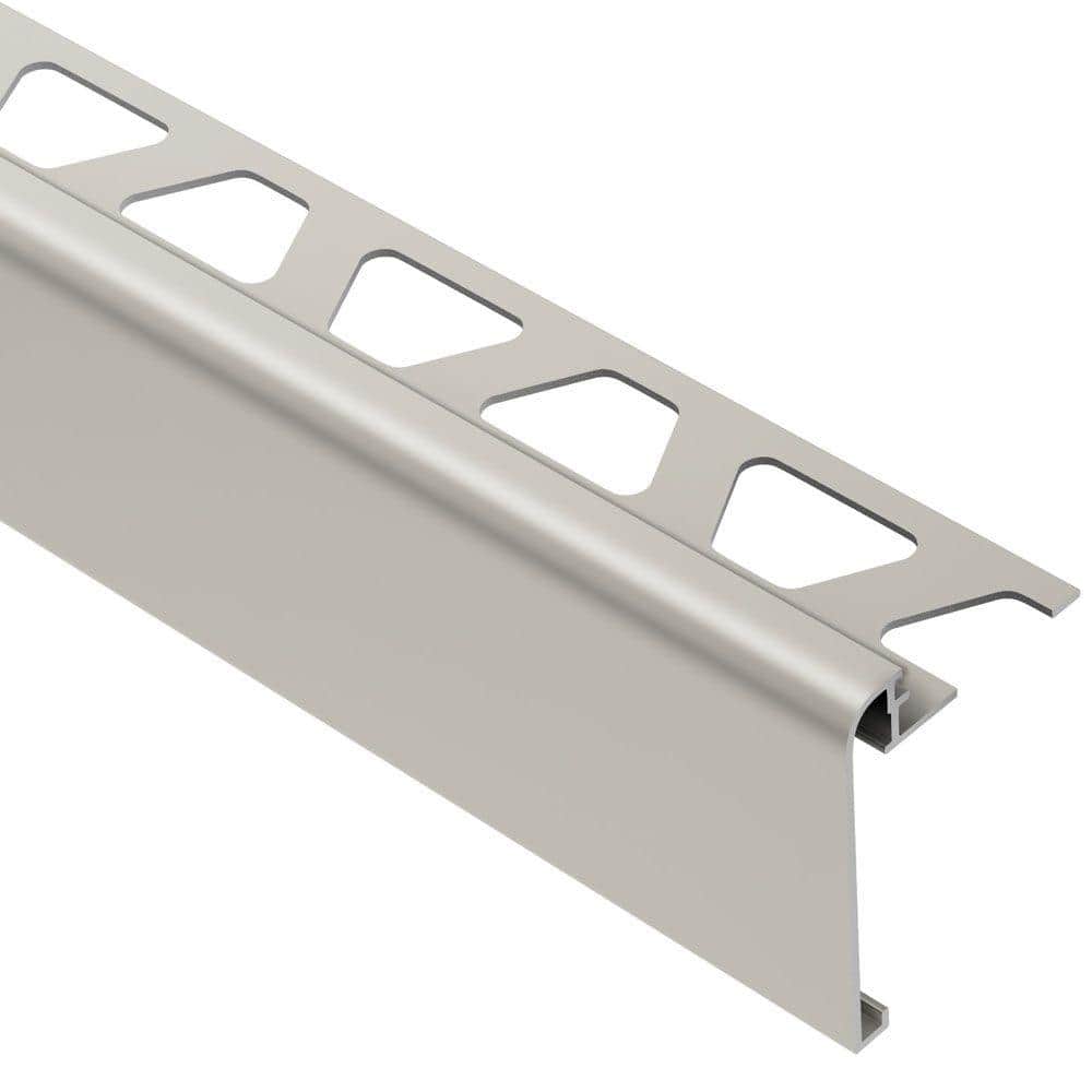 Rondec-Step Satin Nickel Anodized Aluminum 1/2 in. x 8 ft. 2-1/2 in. Metal Tile Edging Trim price history on PriceWatchPro