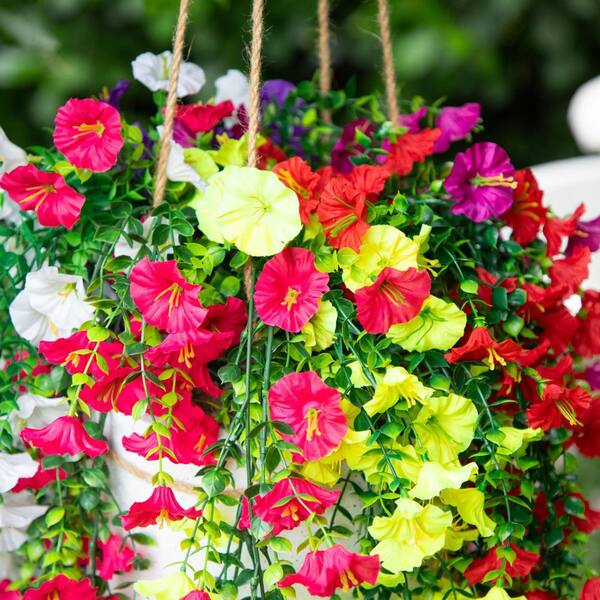 Nearly Natural 30 in. Assorted UV Resistant Artificial Morning
