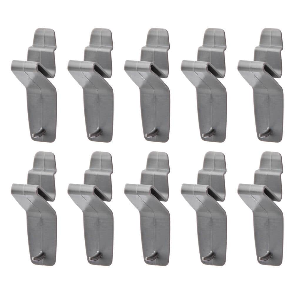 Flow Wall Silver Storage X Hook 10 Pack FSH 017 10 The Home Depot