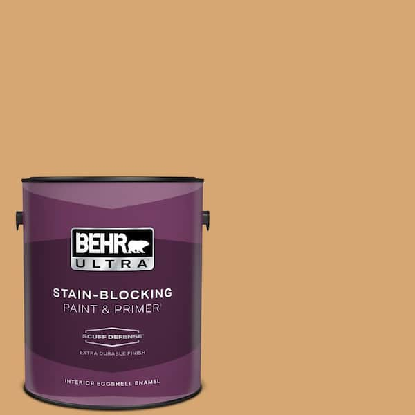 BEHR ULTRA 1 gal. #M250-4 Cake Spice Extra Durable Eggshell Enamel Interior Paint & Primer