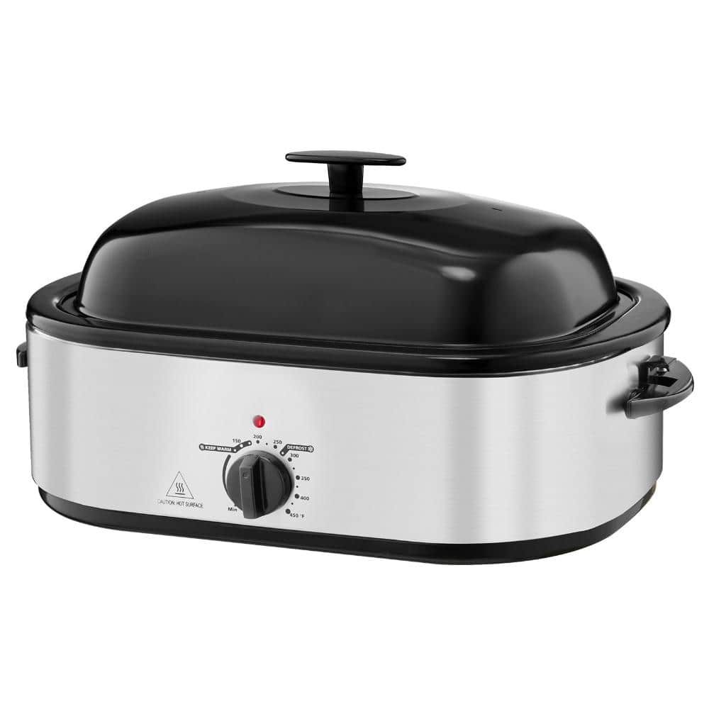 Roaster Oven 20 Qt. 1450W Electric Turkey Roaster 150-450 F Self-Basting Lid Stainless Steel Housing price history on PriceWatchPro