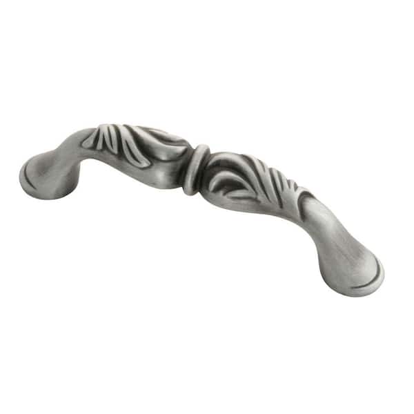 HICKORY HARDWARE Mayfair 3 in. Center-to-Center Satin Pewter Antique Cabinet Pull