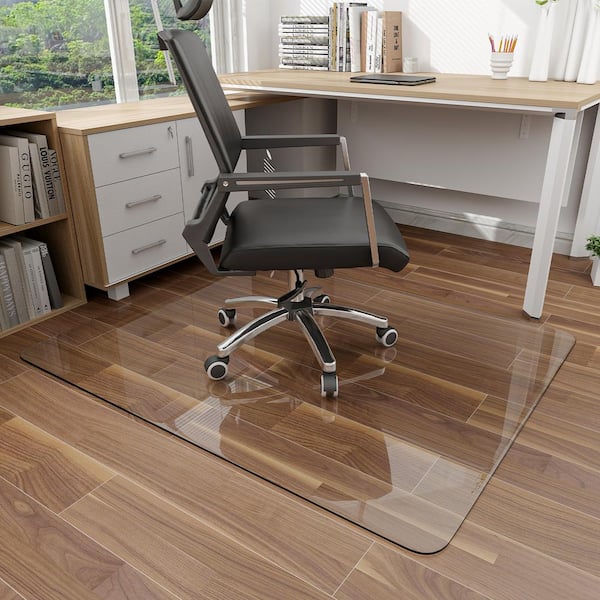 Custom Mat Shop  Rectangular Home or Office Chair Mat for Hard Floors