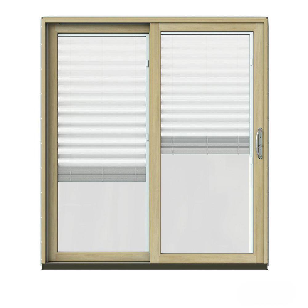 JELD-WEN 72 in. x 80 in. W-2500 Contemporary Vanilla Clad Wood Left ...